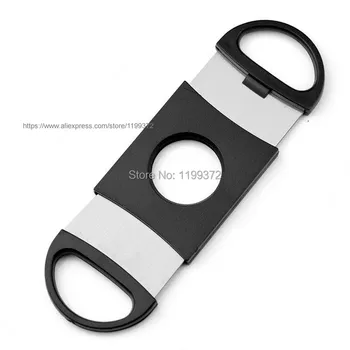

500pcs High Quality Double Two 2 Blade Stainless Steel Cigar Cutter Scissor Scissors Cutters Plastic Handle Pocket