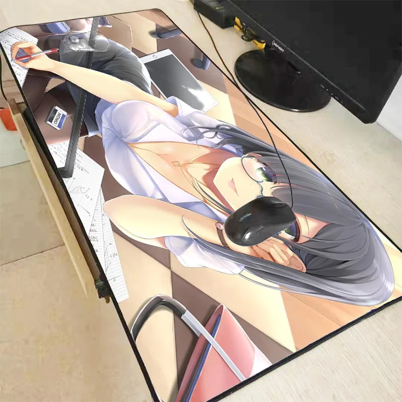 300X600X2MM XGZ сексуальная девушка грудь большой игровой замок мыши край коврик для мыши для ноутбука компьютерная клавиатура Коврик Настольный коврик для Dota 2 коврик для мыши - Цвет: 300X600X2MM