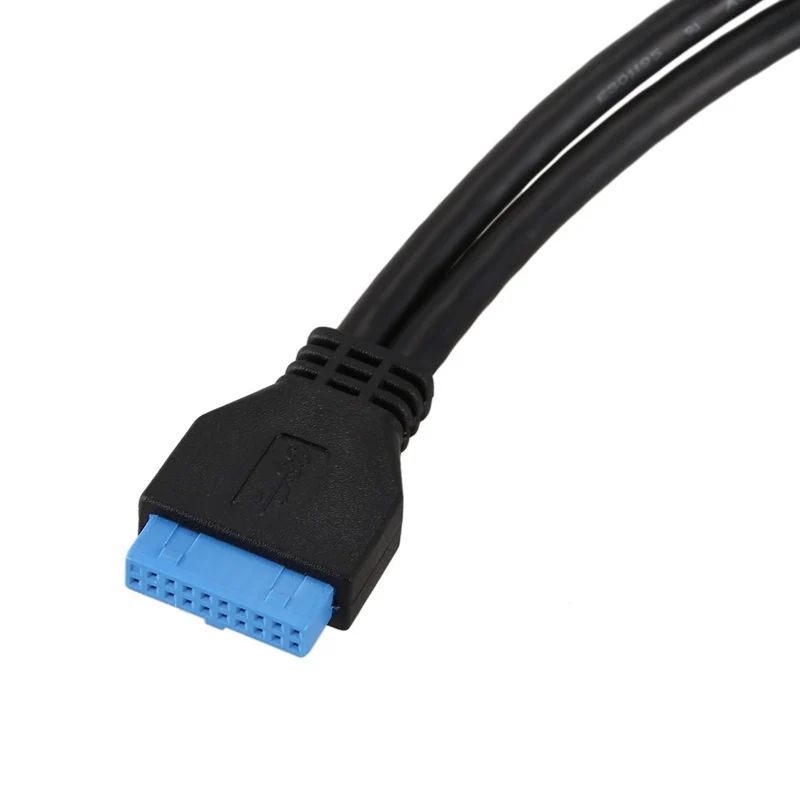Черный 2 Порты и разъёмы USB 3,0 20 контактный разъем board header адаптер для задней панели