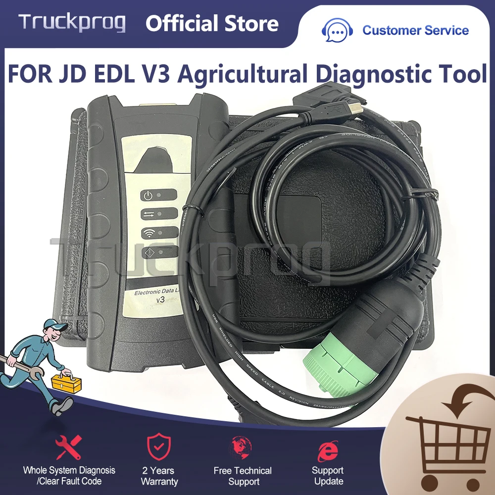 V5.2 AG CF JD Electronic Data Link V3 Service EDL для Adviser сельскохозяйственное строительное