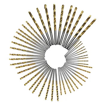

25/50/10pcs HSS Drilling Hole Thread Drill Bit Set Drilling Wood Plate Beads Ball Tool Woodworking Drill Bit Kit WWO66