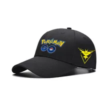 

Pokemon Go Baseball Cap Anime Pocket Monster Cosplay Hats Cap Women Pocket Monster Valor Mystic Team Instinct Snapback Cap