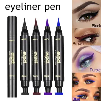 

4pcs Double-headed Eyeliner Color Seal Liquid Eyeliner Long-lasting Waterproof And Easy To Apply Makeup Eyeliner