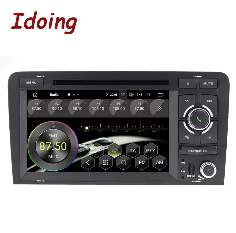 Standard Idoing " 2 din Автомобильный Android 9,0 Авто Радио мультимедийный плеер для Audi A3 2003-2011 PX5 4 Гб+ 64 Гб Восьмиядерный gps навигация без DVD - Цвет: Standard