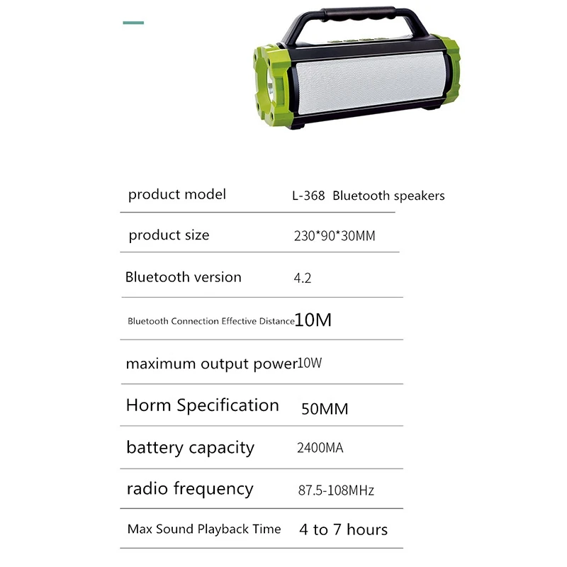 Многофункциональный динамик с Bluetooth fm радио портативный открытый Mp3 плеер стерео