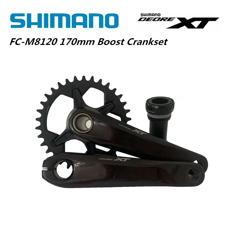 Shimano XT M8120 165mm crank arm set BOOST ***FREE SHIP*** –  recycledmoutainracing.com