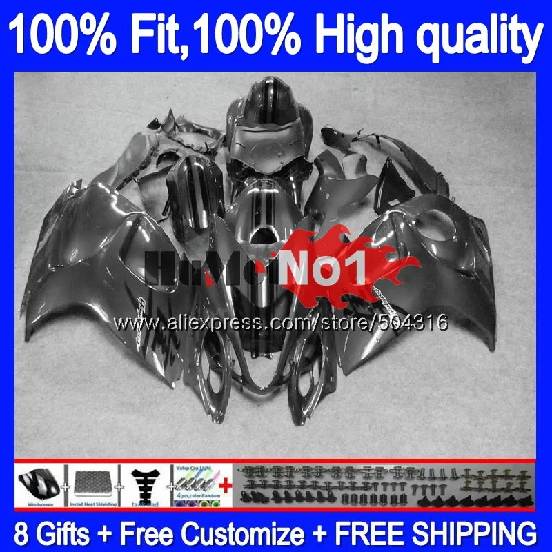 Injection For SUZUKI GSXR-1300 GSXR 1300 Hayabusa Silver grey 30MC.79 GSXR1300 2008 2013 08 13 14 15 16 Fairing