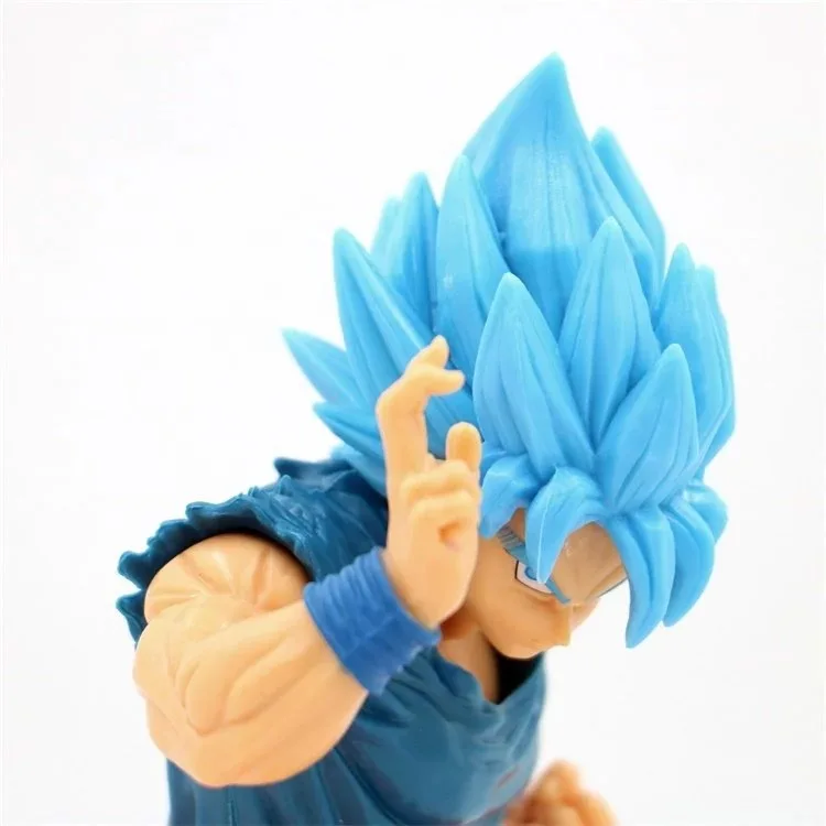 Аниме игрушка 20 юбилей Супер Saiyan люди Бог синих волос солнце Wukong в коробке гаражный комплект
