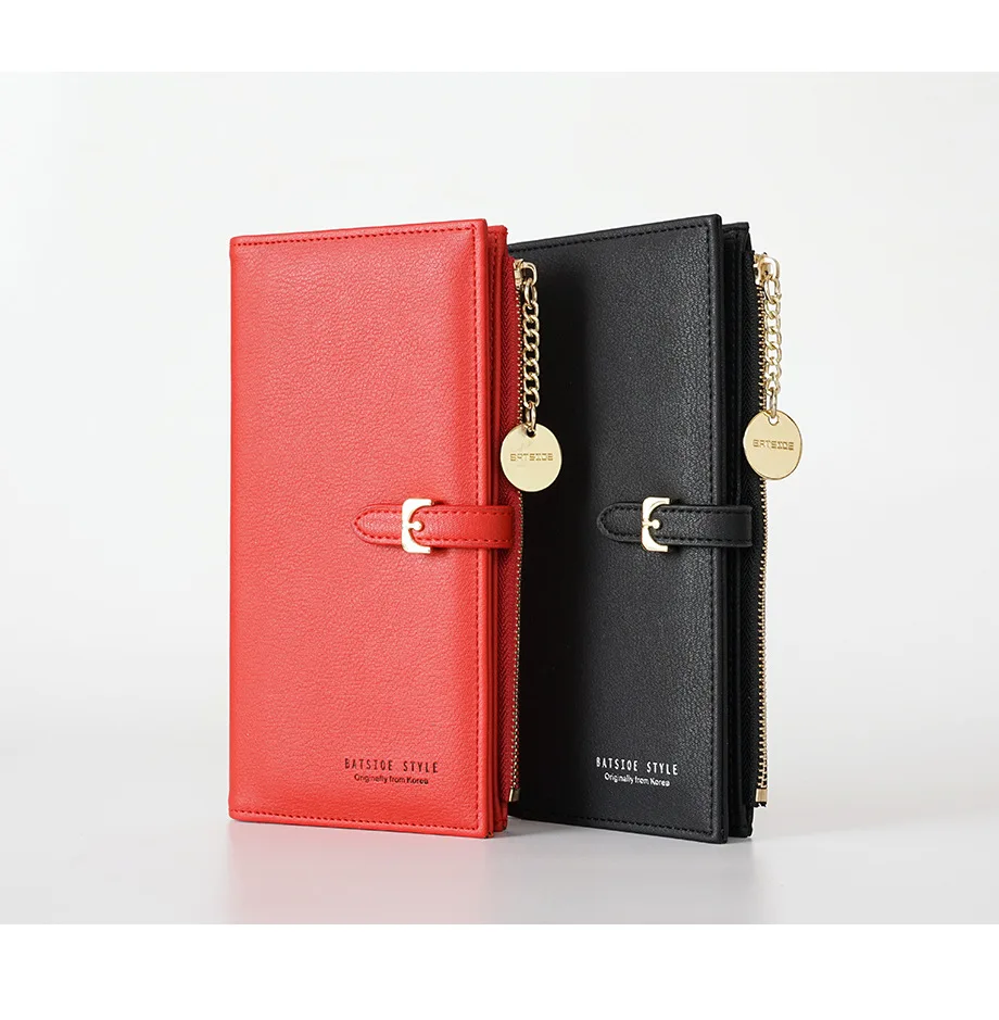 female fashion yellow purse card holder PU leather Long wallet womens big zipper wallets money cash bag Bolsa Feminina