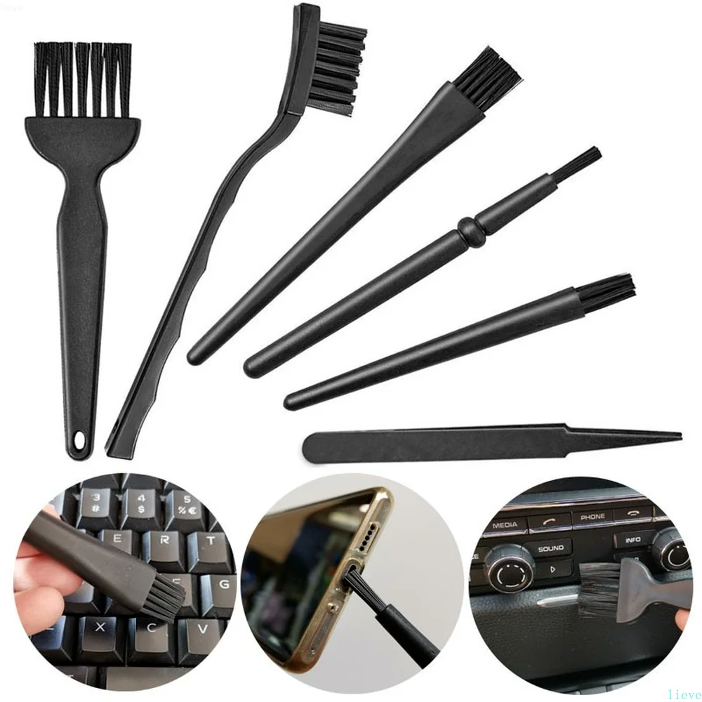 6-Piece Set Of Anti-Static Brushes Tweezers, Cleaning Supplies For Digital Products Such As Keyboards Notebooks Cameras etc
