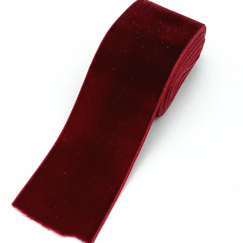2 yards 40mm Velvet Ribbon Wedding Party Decoration Handmade Gift Wrapping Hair Bowknot DIY