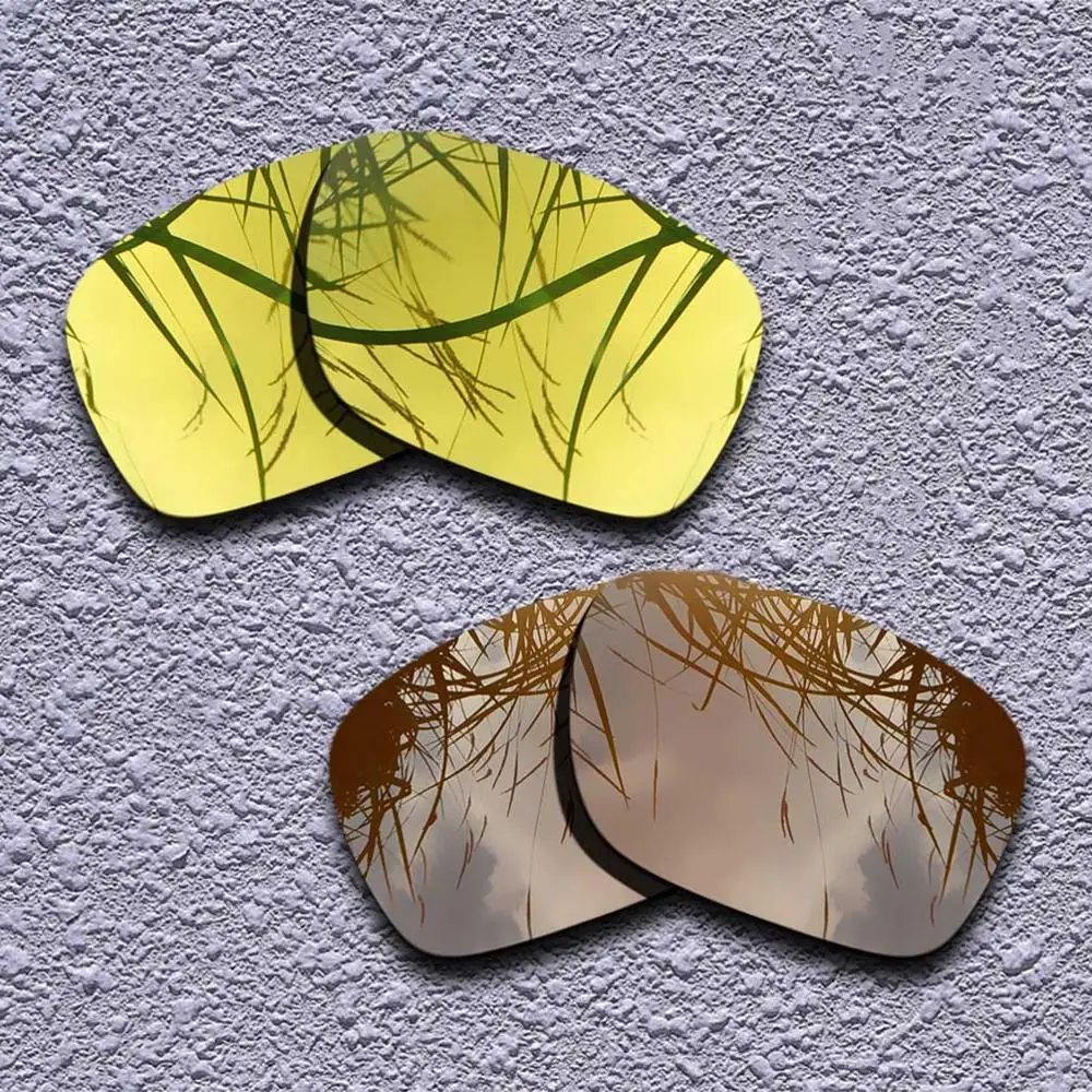 Golden-Brown 2 пары поляризованных сменных линз для солнцезащитных очков Oakley Holbrook-несколько вариантов - Цвет линз: Golden-Brown