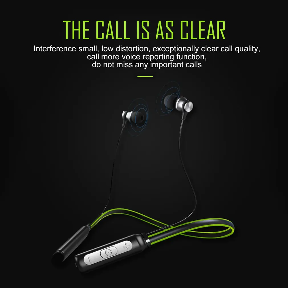 HT1 Bluetooth CSR 4,1 Наушники Беспроводные беспроводной магнит наружная стерео гарнитура с микрофоном спортивные наушники