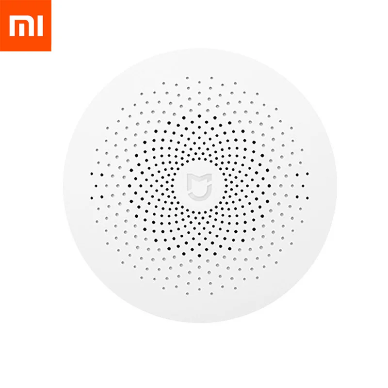 Mijia Gateway Original Xiaomi Mijia Aqara Hub, Mi Gateway with RGB Led night light Smart work with For Apple Homekit and aqara smart App - Color: Mijia Gateway