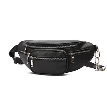 

Papasgix Waist Bag Leather Messenger Bag Girls Casual Shoulder Bags Female Small Waist Bag Fanny Sac Banane