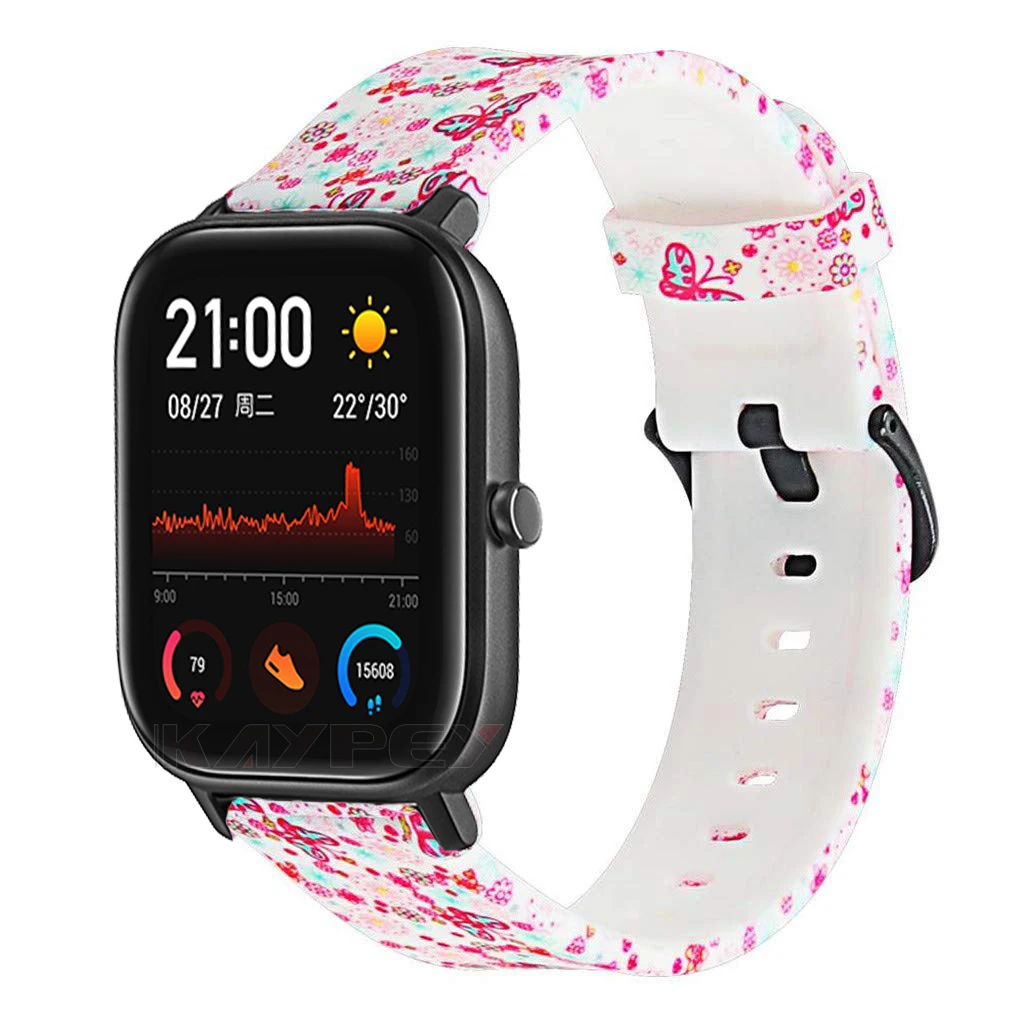  Camouflage Flower Soft Silicone Strap for Xiaomi Amazfit GTS Smart Wristband for Huami Amazfit GTR  - 4000250218038