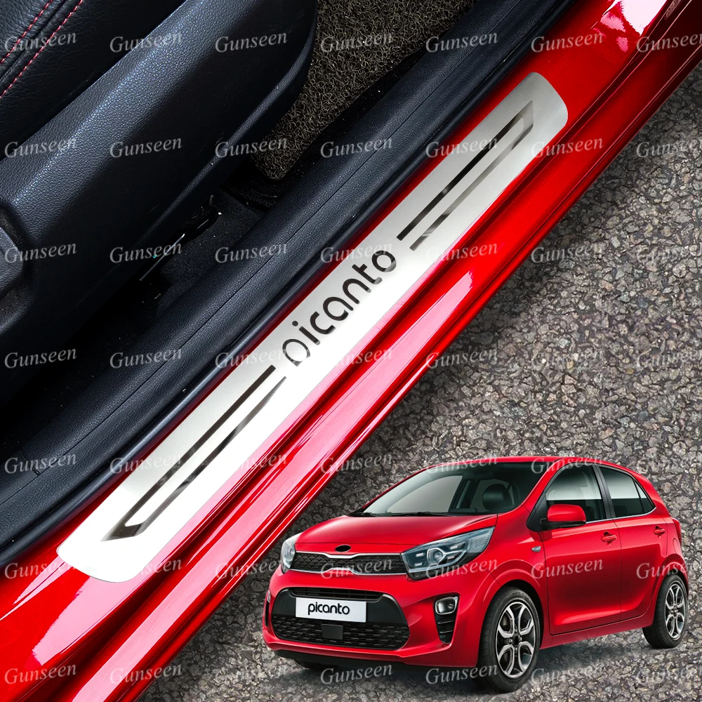 Para Kia Picanto Gt Line 15 Accesorios De Acero Para Umbral De Puerta De Puerta 4 Piezas Con Logotipo Ygaodwq Protector De Umbral De Puerta Decoracion Para Estribos Coche Y Moto Ourhouserestaurant Com