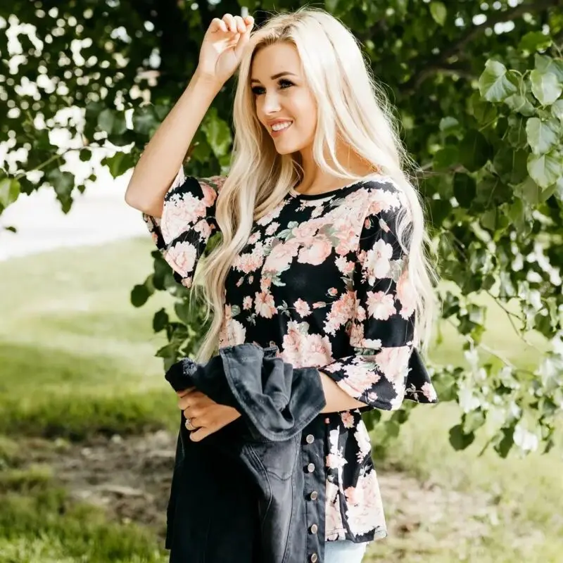 Женская летняя футболка для беременных Nusring Maternity с коротким рукавом и круглым вырезом Топы с оборками