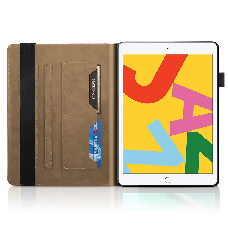 Emboss Tree Leather Flip Case para iPad