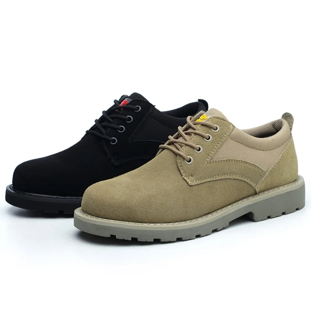 training shoes men steel head sports shoes safety and comfort work shoes breathable wear-resisting casual shoes 40J26 (5)