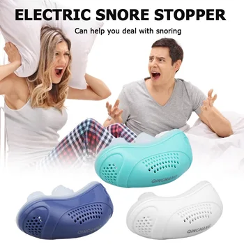 

Silicone Electric Snoring Stopper USB Charging Sleeping Anti-Snoring Device Nose Breathing Relieve Snoring Aid Antisnoring
