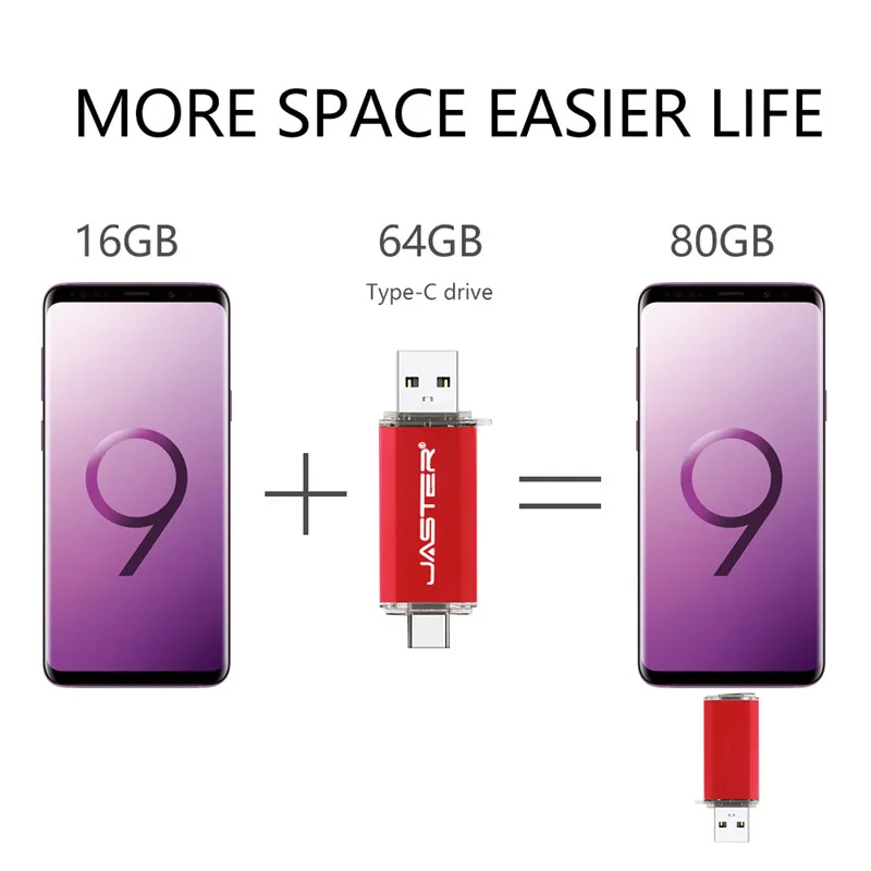 USB флеш накопитель JASTER OTG 32 ГБ 16 8 Micro 64 128 ГБ|USB флэш-накопители| |