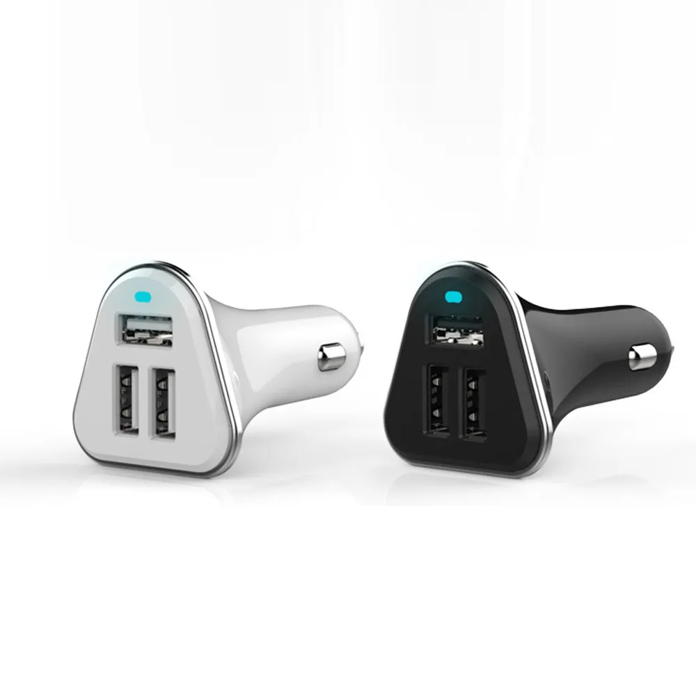 Зарядное устройство с 3 usb-портами для быстрой прикуриватель USB Автомобильное зарядное устройство от перегрузки по току и защита от избыточного заряда Благодаря быстрой низкая мощность адаптер зарядки#10