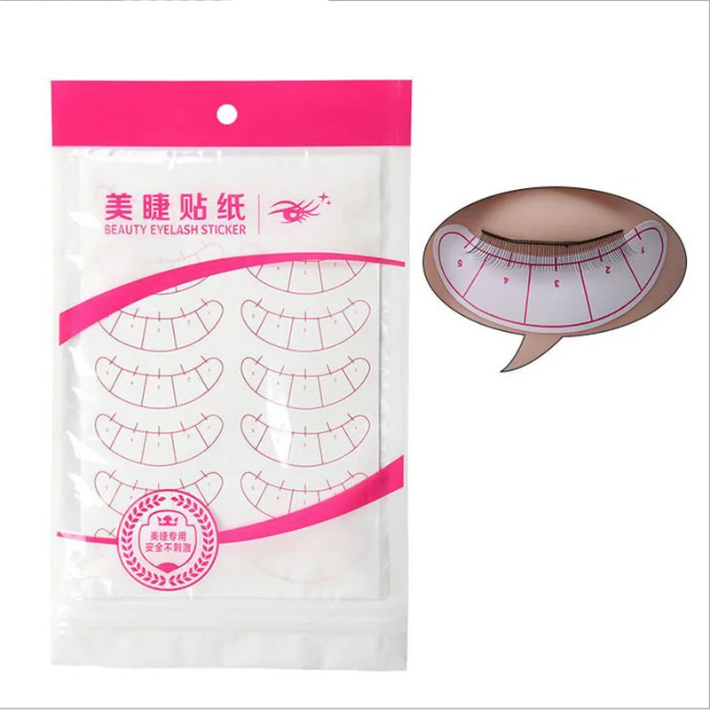 False Eyelash Eye Sticker Eyelashes Extension Grafted Eyelash Eye Pads Paper Patches Wraps Practice Patches 70 pairs