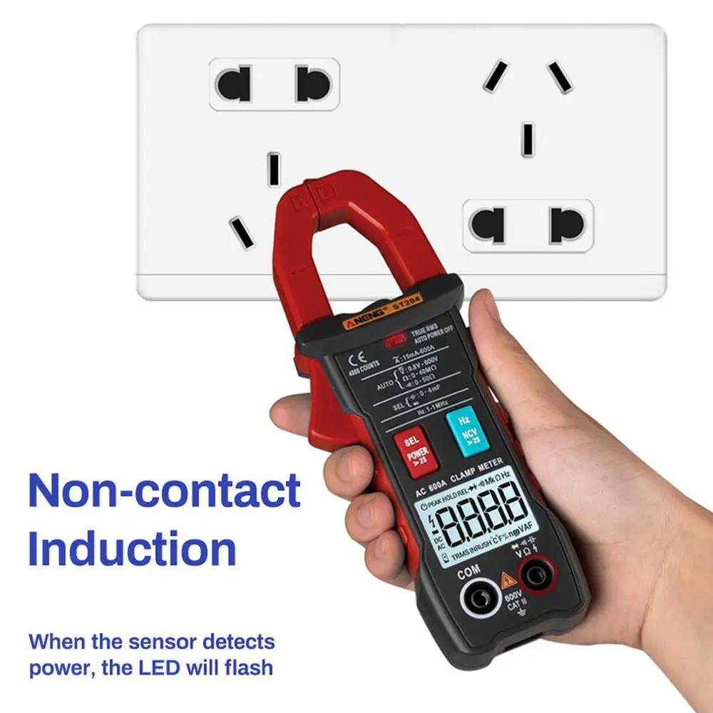 St204 Clamp Meter High-Precision Multi-Function Automatic Digital Multimeter Ac/Dc Clamp Current And Current Voltmeter