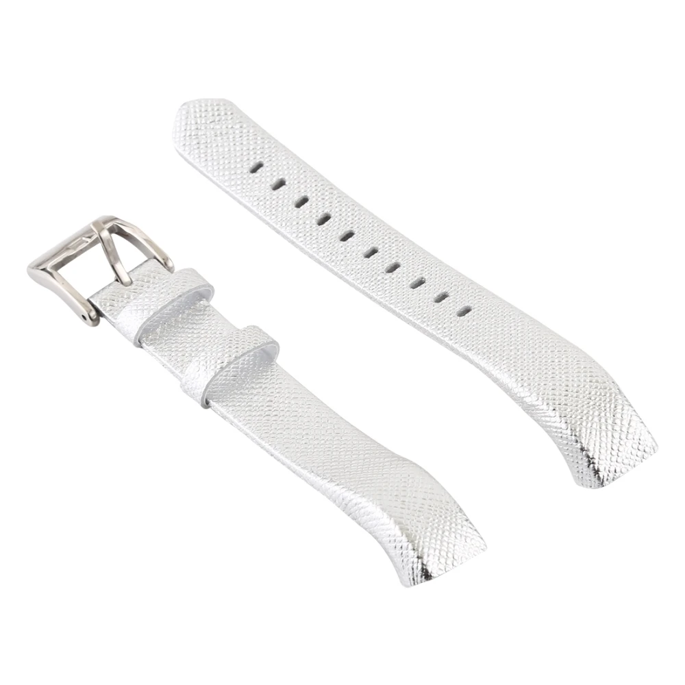 Умные часы с кожанным ремешком для Fit bit Alta - Цвет: Белый