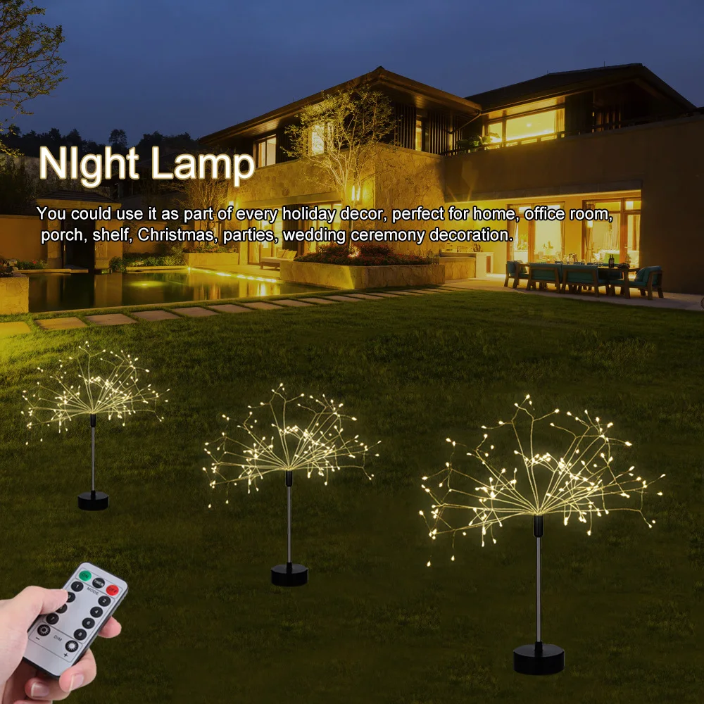 Remote Control USB Night Light 120 LEDs Branch Tree Lights Table Lamp Indoor Outdoor Artificial Decoration IP44 for Bedroom Home