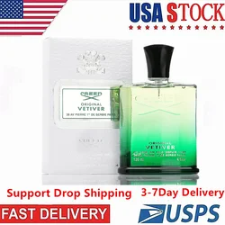Hot Brand Men Parfum CREED ORIGINAL VETIVER  Long Lasting Natural Classical Parfum for Gentleman Spray Fragrance Parfumee