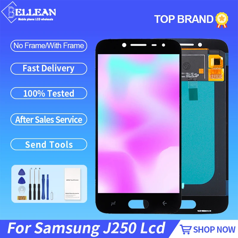 Catteny J2 2018 Display For Samsung Galaxy J250 Lcd With Touch Panel Screen Digitizer Pro Assembly Free Shipping | Мобильные
