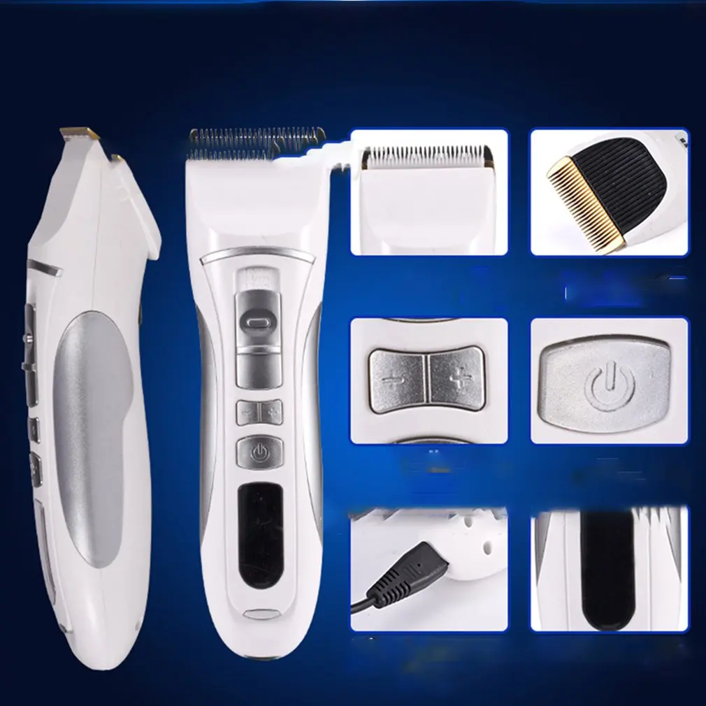 Долгое время ожидания 2200 мАч батарея машинка для стрижки волос Триммер профессиональная резка волос Бритва для удаления волос триммер Набор