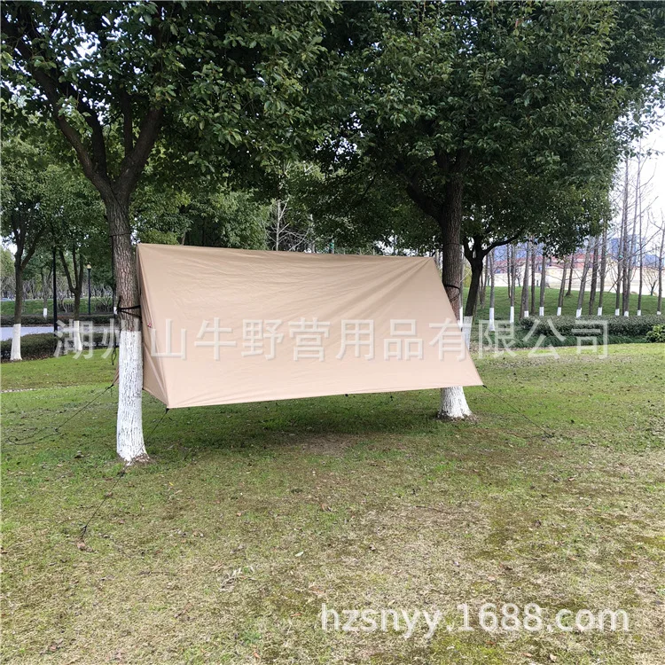 Multi-functional Awning Hammock Cover A- line Outdoor Tent College Style Beach Mat Moisture-Proof Mat Anti-Rainwater Ultraviolet