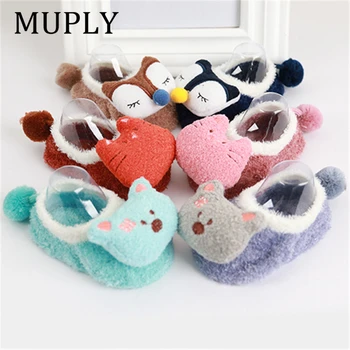

Cotton Baby Socks Christmas Socks For Newborns Gift Animal Lot Anti Slip With Rubber Soles For Child Boy Girl Newborn Baby Socks