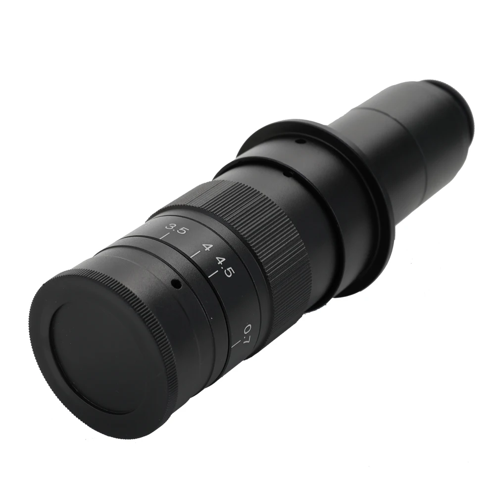 300X Регулируемый зум C-mount объектив для высокой четкости мультимедийный интерфейс USB промышленность видео объектив камеры микроскопа аксессуары