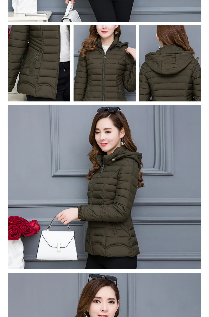 Small Cotton-Padded Jacket Women's New Style Cotton Coat Middle Aged And Elderly People Thin Short Slim Fit Slimming Cotton