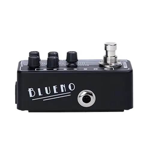 MOOER 020 BLUENO гитарная педаль BLUENO содержит 2 канала высокого качества двухканальный Предварительный усилитель независимый 3 полосный эквалайзер