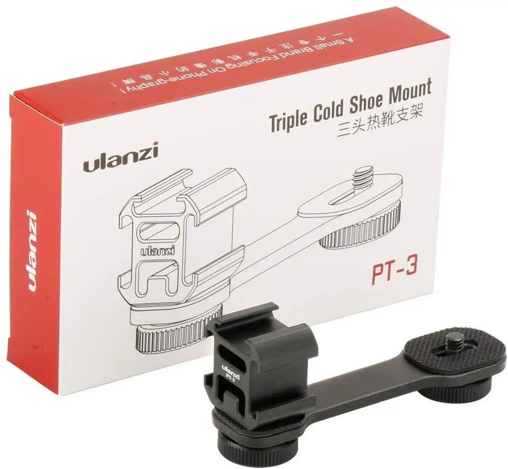 2x Ulanzi PT 3 Dreibettzimmer Kaltschuh Halterung Mic LED Video Licht 2x Ulanzi PT 3 Dreibettzimmer Kaltschuh Halterung Mic LED Video Licht