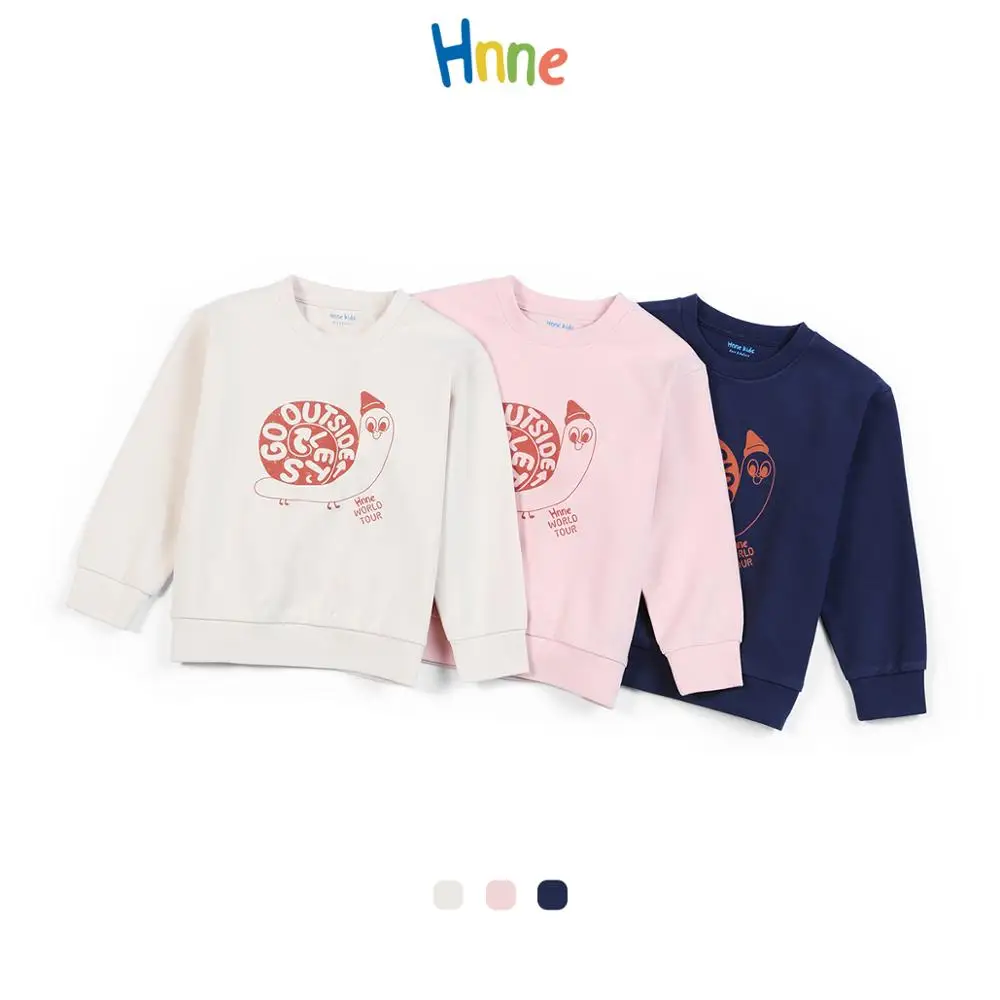 

Hnne 2020 Autumn Winter New 240g Shu Velveteen Fabric Sweatshirts Kids Cartoon Print Hoodies Children Boys Girls Pullovers Tops