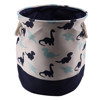 

Dinosaur Cartoon Canvas Storage Basket for Toys Child Folding Laundry Basket Dirty Clothes Organizer
