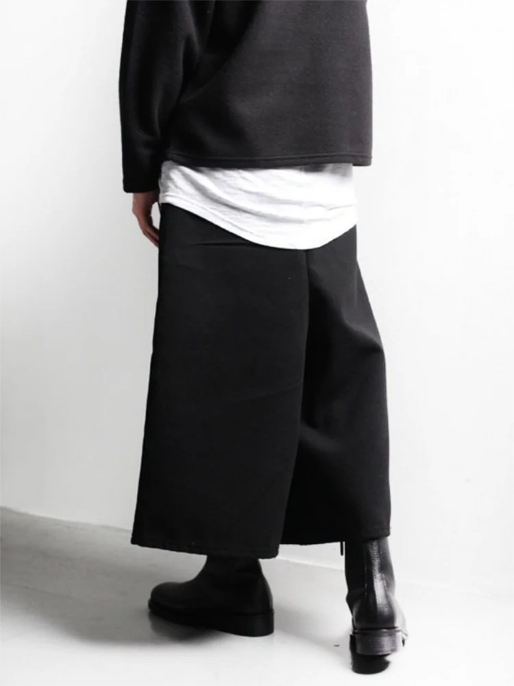 Men's Wide-Leg Pants Spring And Autumn New Classic Dark Fashion Trend Casual Versatile Loose Oversized Pants