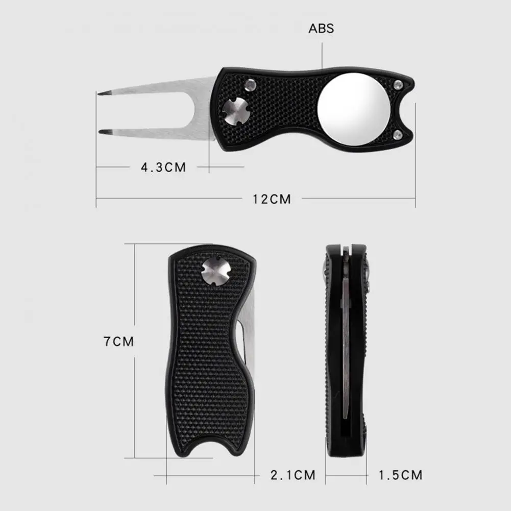 Magnetic Ball Marker Golf Divot Repair Tool Golf TrainingAids Pitch Alloy Divot Tool Metal Golf Pitch Fork Golf Acccessories 6