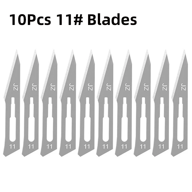 Carbon Steel Metal Carving Knife 11# 23# Engraving Craft Non-Slip Surgical Scalpel Paper Cutting Tool
