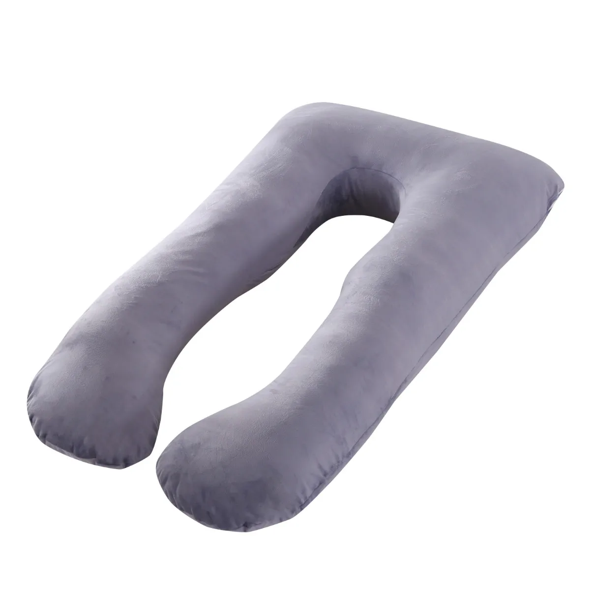 Gray 120x65 см подушка для сна для беременных женщин, подушка из чистого хлопка, u-образная комфортная Подушка для кормления грудью для сна - Цвет: Gray