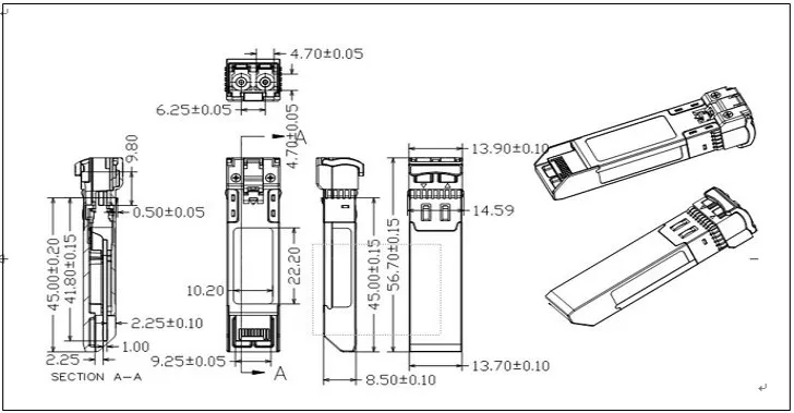 Hilink Datacom/Mikrotik/D-link совместимый 10G DWDM SFP+ 100 км CH17~ 61 LC SFP модуль