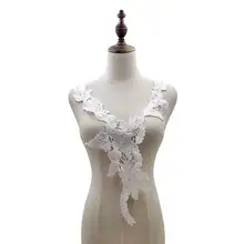Emboidery воротник для шеи diy поддельные съемные воротники водорастворимые Женская бутоньерка трехмерные кружевные аксессуары