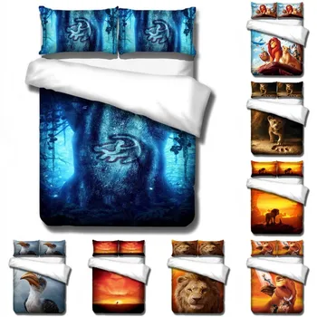 

Animals Simba Lion King Comforter Cover Bedding Sets Pillowcases Twin Full Queen King Room Decoration Duvet Cover Set 3pcs Great