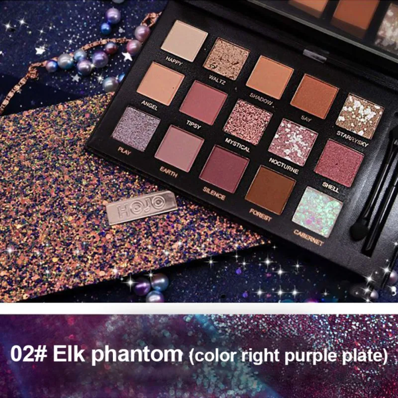 Shimmer Matte Eyeshadow Palette Waterproof Smudge-proof Long-lasting Colorfast Easy To Color Eye Shadow